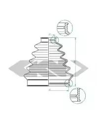 Пыльник, приводной вал SPIDAN купить