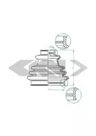 Пыльник, приводной вал SPIDAN купить