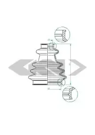 Пыльник, приводной вал SPIDAN купить