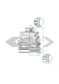 Пыльник, приводной вал SPIDAN купить