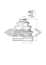 Пыльник, приводной вал SPIDAN купить