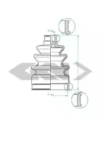 Пыльник, приводной вал SPIDAN купить