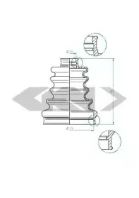 Пыльник, приводной вал SPIDAN купить