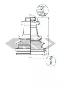 Пыльник, приводной вал SPIDAN купить