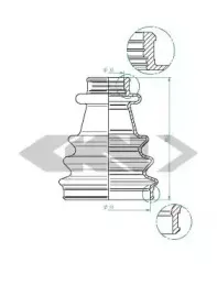 Пыльник, приводной вал SPIDAN купить