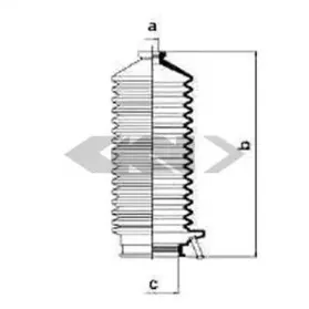 Пыльник, рулевое управление SPIDAN купить