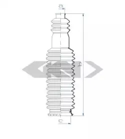 Пыльник, рулевое управление SPIDAN купить