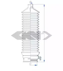 Пыльник, рулевое управление SPIDAN купить