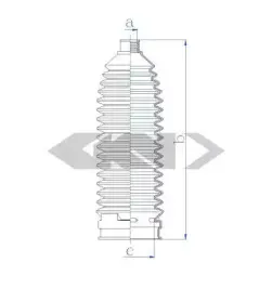 Пыльник, рулевое управление SPIDAN купить