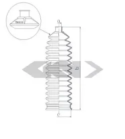 Пыльник, рулевое управление SPIDAN купить