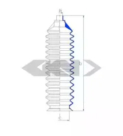 Пыльник, рулевое управление SPIDAN купить