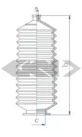 Пыльник, рулевое управление SPIDAN купить