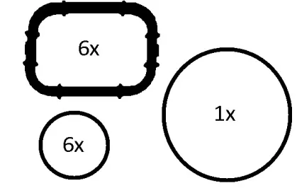 Комплект прокладок з різних матеріалів ELRING купить