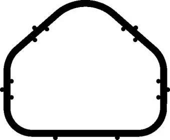 Прокладка двигуна гумова ELRING купить