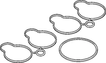 Комплект прокладок, впускной коллектор ELRING купить