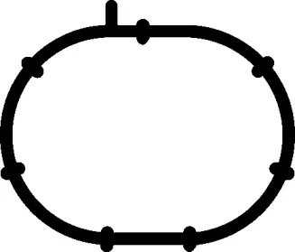 Прокладка колектора двигуна гумова ELRING купить