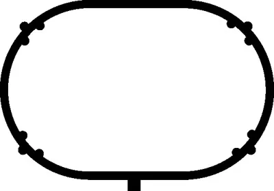 Прокладка колектора двигуна гумова ELRING купить