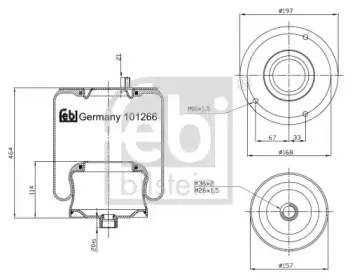 Кожух пневматической рессоры FEBI BILSTEIN купить