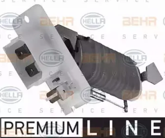 Сопротивление, вентилятор салона BEHR HELLA SERVICE купить