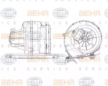 Вентилятор салона BEHR HELLA SERVICE купить