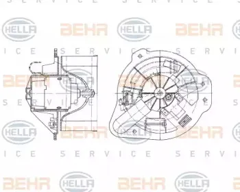 Вентилятор салона BEHR HELLA SERVICE купить