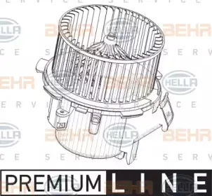 Вентилятор салона BEHR HELLA SERVICE купить