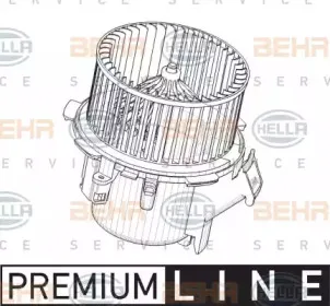 Вентилятор салона BEHR HELLA SERVICE купить