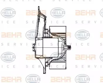 Вентилятор салона BEHR HELLA SERVICE купить