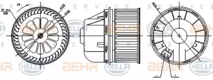 Вентилятор салона BEHR HELLA SERVICE купить