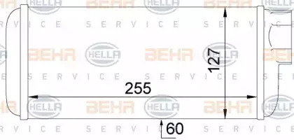 Теплообменник, отопление салона BEHR HELLA SERVICE купить
