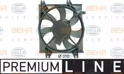 Вентилятор, конденсатор кондиционера BEHR HELLA SERVICE купить