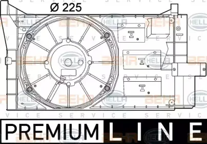 Вентилятор, охлаждение двигателя BEHR HELLA SERVICE купить