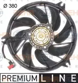 Вентилятор, охлаждение двигателя BEHR HELLA SERVICE купить