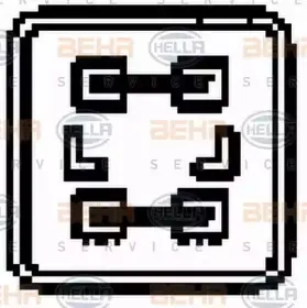 Вентилятор, охлаждение двигателя BEHR HELLA SERVICE купить