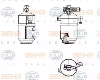Осушитель, кондиционер BEHR HELLA SERVICE купить