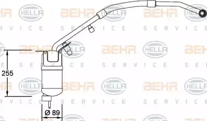 Осушитель, кондиционер BEHR HELLA SERVICE купить