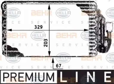 Испаритель, кондиционер BEHR HELLA SERVICE купить