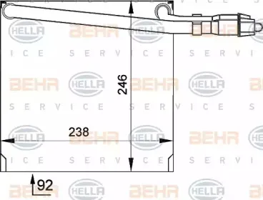 Испаритель, кондиционер BEHR HELLA SERVICE купить