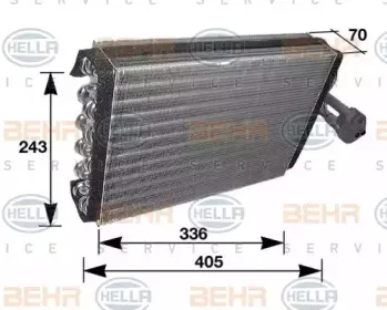 Испаритель, кондиционер BEHR HELLA SERVICE купить