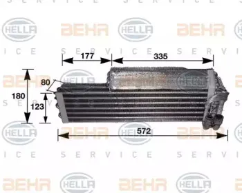 Испаритель, кондиционер BEHR HELLA SERVICE купить