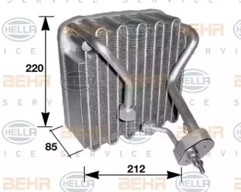 Испаритель, кондиционер BEHR HELLA SERVICE купить