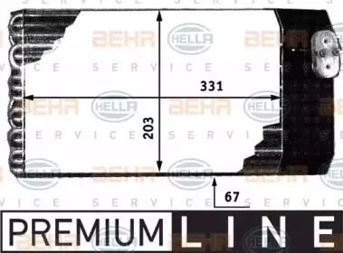 Испаритель, кондиционер BEHR HELLA SERVICE купить