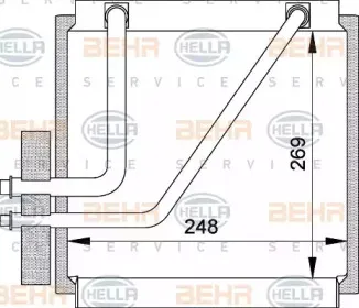 Испаритель, кондиционер BEHR HELLA SERVICE купить