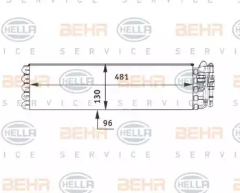 Испаритель, кондиционер BEHR HELLA SERVICE купить