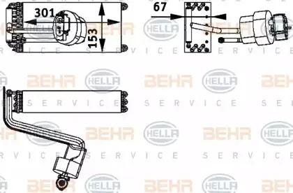 Испаритель, кондиционер BEHR HELLA SERVICE купить