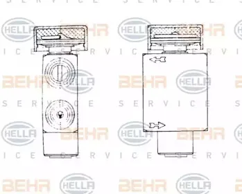 Расширительный клапан, кондиционер BEHR HELLA SERVICE купить