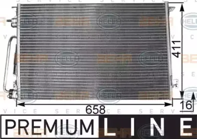 Конденсатор, кондиционер BEHR HELLA SERVICE купить