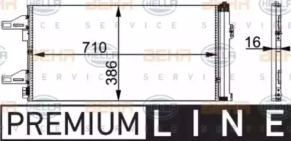 Конденсатор, кондиционер BEHR HELLA SERVICE купить