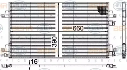 Конденсатор, кондиционер BEHR HELLA SERVICE купить