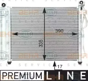 Конденсатор, кондиционер BEHR HELLA SERVICE купить